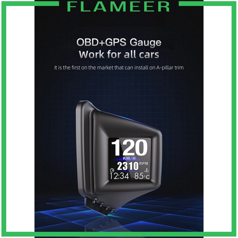 [FLAMEER] Car Head Up Display GPS OBD2 OBD Driving Computer Voltmeter LCD Screen