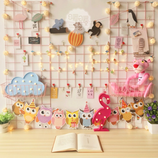 [ Tặng chốt gắn] Khung Lưới Treo Tường Trang Trí Decor ,Tấm Lưới Lắp Ghép Cao Cấp Giá Rẻ, Tấm Lưới Sơn Tĩnh Điện