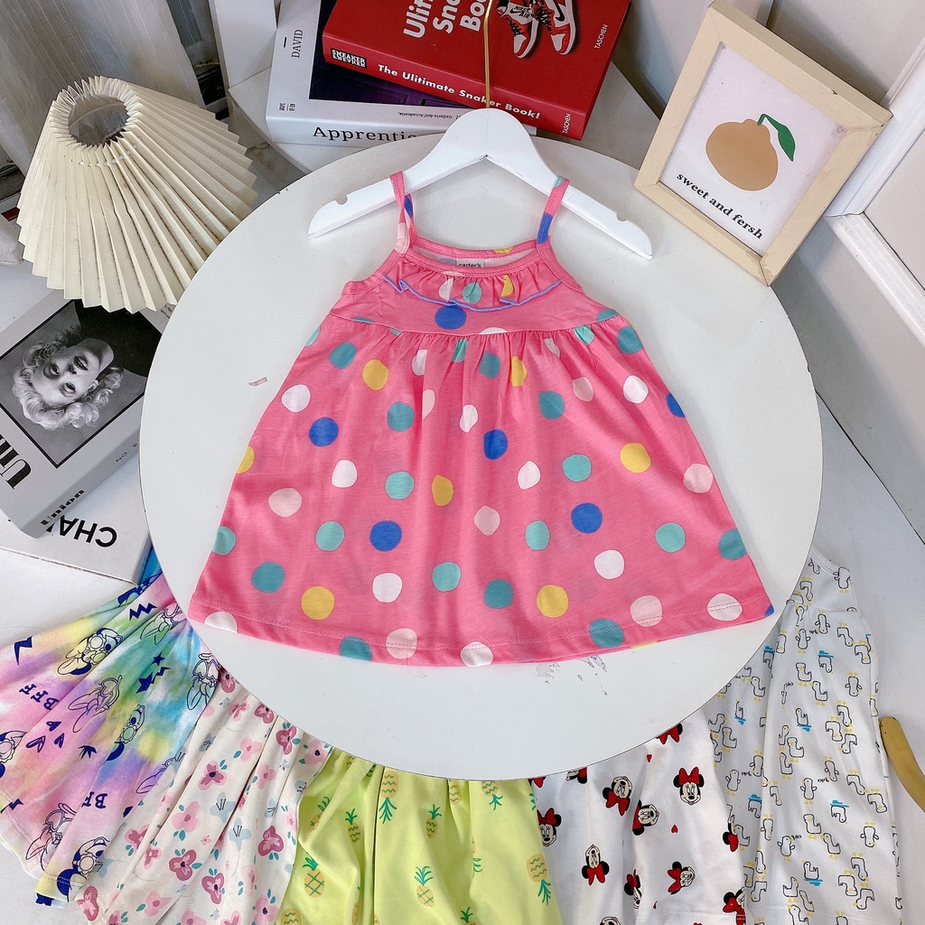 ✔️8-20kg✔️ Váy 2 dây xuất nhật bèo ngực xinh xắn cho bé gái 8-20kg BẢNG 1