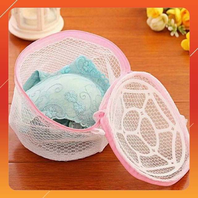 Túi giặt đồ lót máy giặt có khóa kéo và gọng nhựa