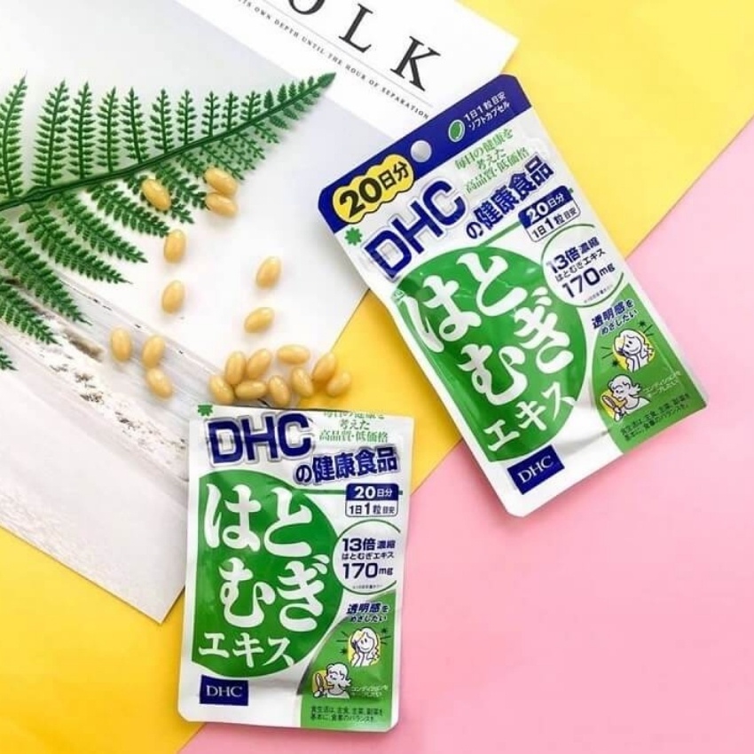 Viên Uống Trắng Da DHC Nhật Bản Chiết Xuất Hạt Coix Làm Trắng, Mịn Và Ngăn Ngừa Khô Nứt Da, Giàu Chất Dinh Dưỡng | Thế Giới Skin Care