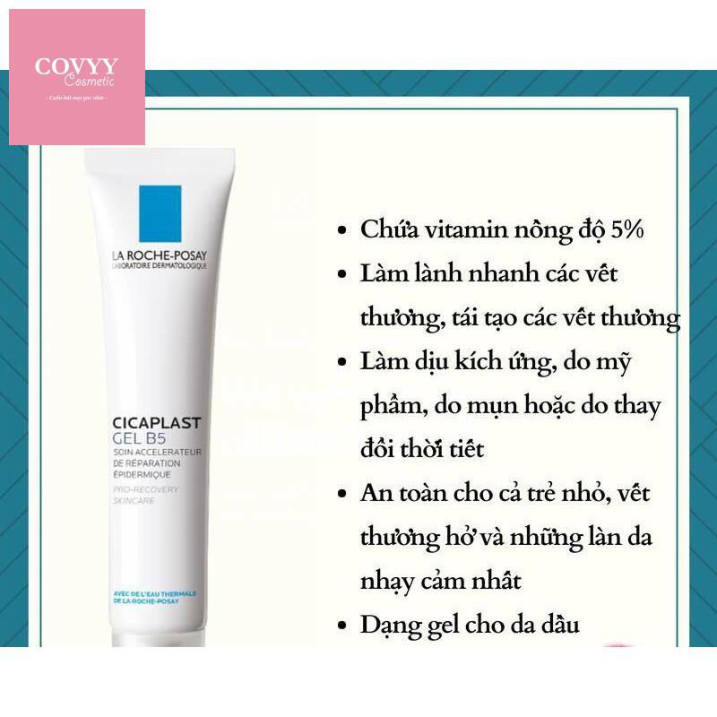  Gel Dưỡng Phục Hồi Da B5 La Roche-Posay 40ml, giúp mờ sẹo, tái tạo làn da.