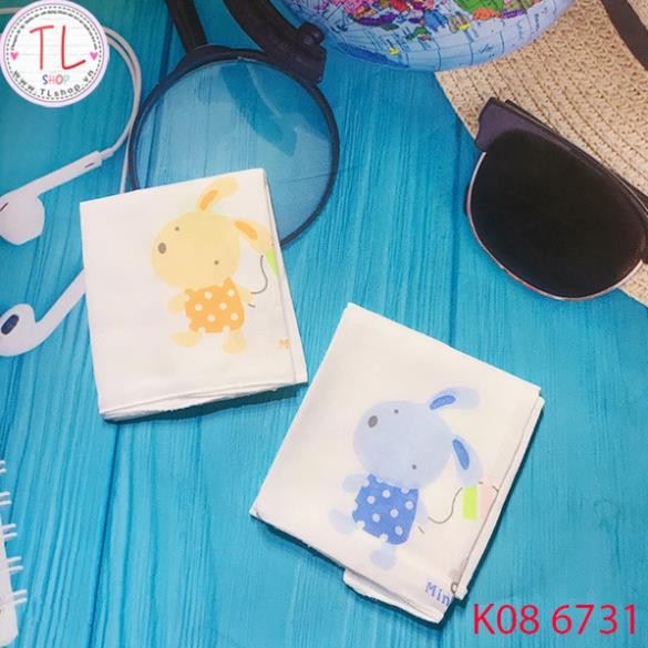 Khăn sữa cho bé - Set khăn sữa thỏ con ngộ nghĩnh - Đồ dùng cho bé