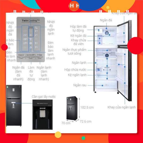 [ FREE SHIP KHU VỰC HÀ NỘI ] Tủ lạnh Samsung Inverter 451 lít RT46K6885BS/SV - [ Bmart247 ] 24h