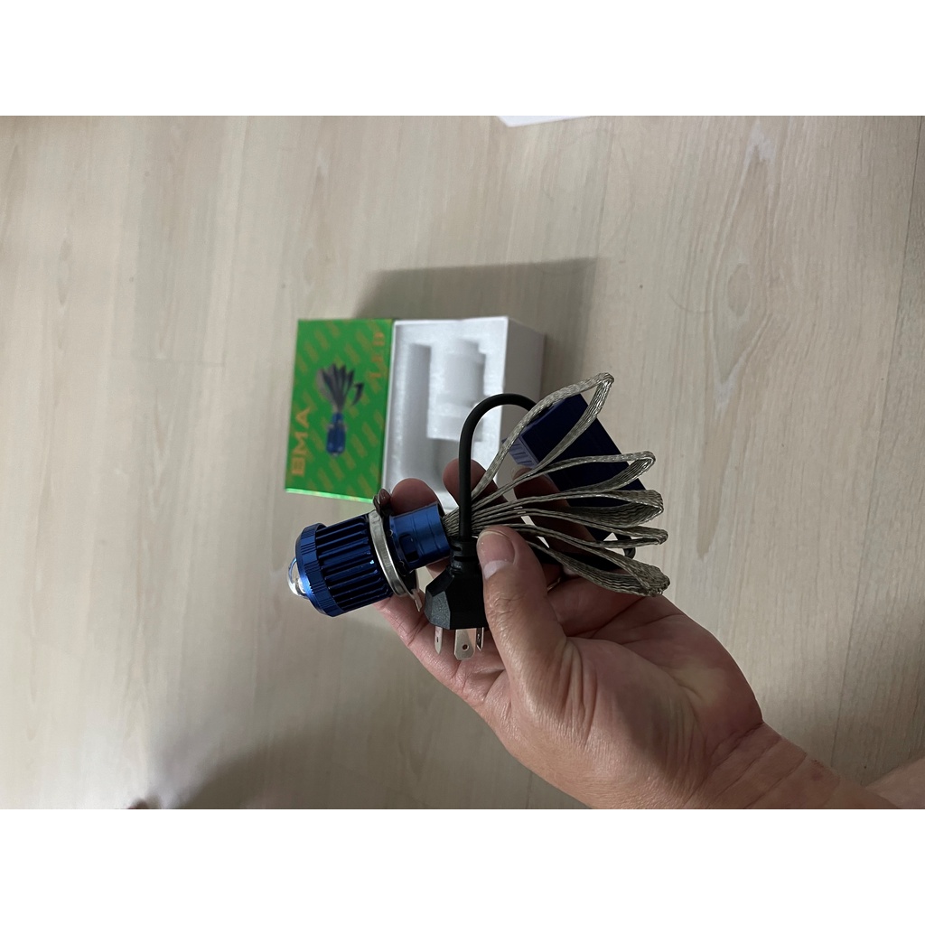 New 2022 - Bi cầu Led chân H4 chính hãng BMA - Ánh sáng trắng 6000 kelvin