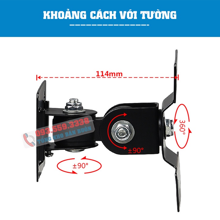 Giá Treo Màn Hình 17 - 27 Inch (Up to 32 Inch) Model F03 / Giá Treo Tivi Lắp Đặt Treo Tường - Xoay Màn 360 Độ