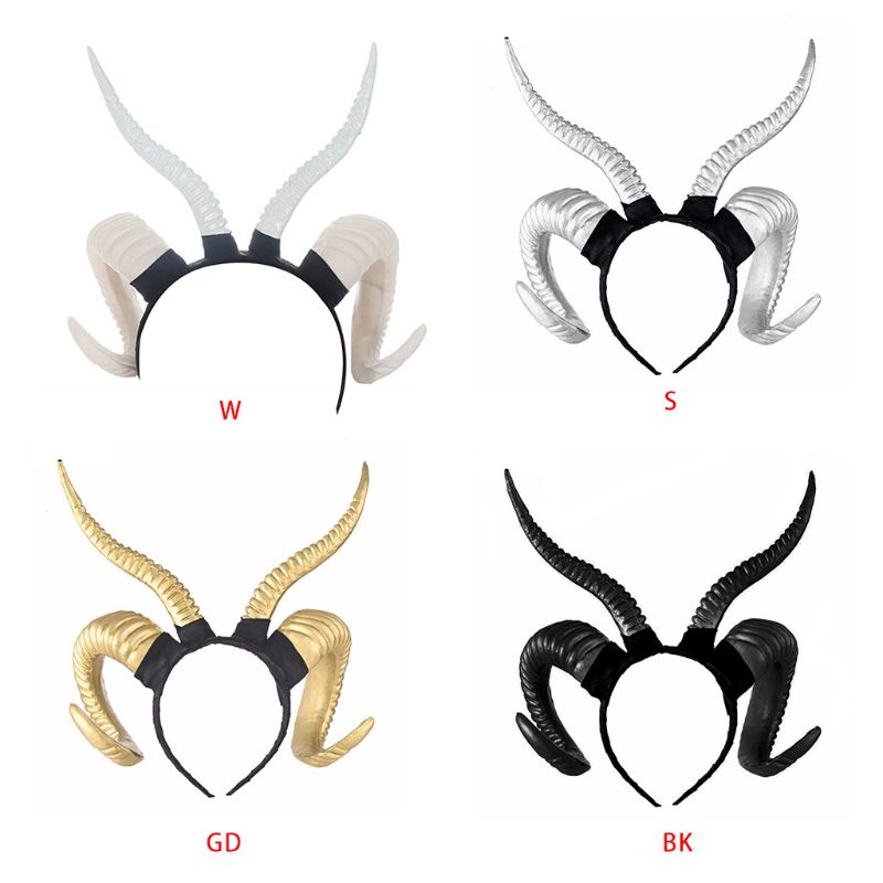 Cài Tóc Hình Sừng Cừu Phong Cách Gothic