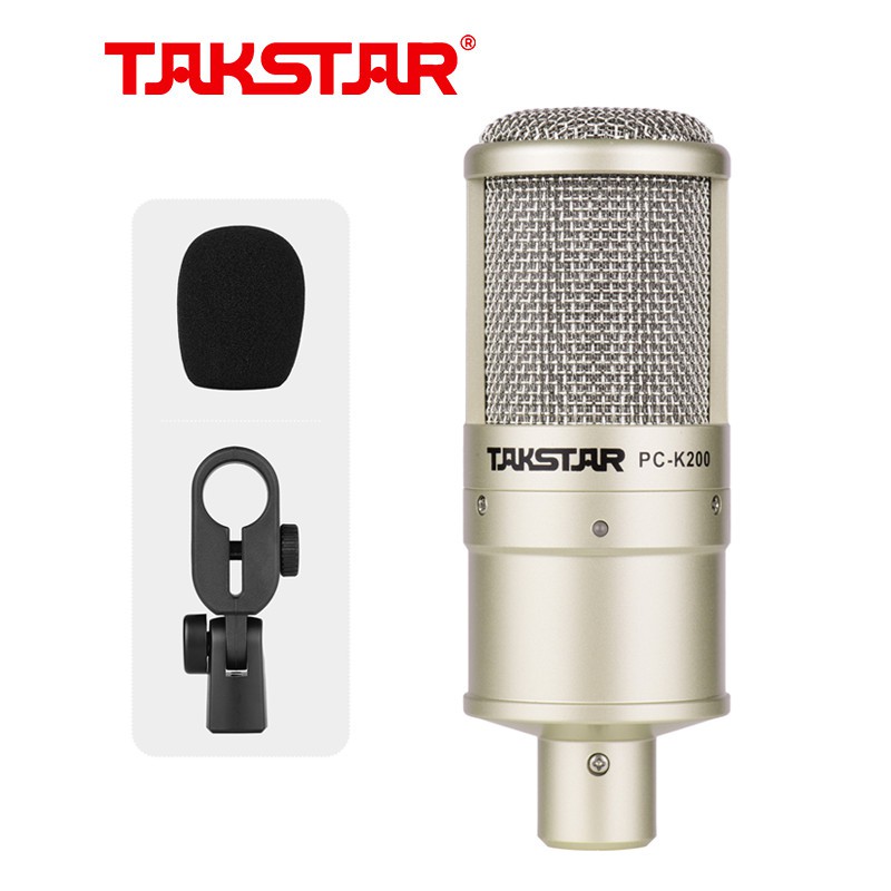 【Chính hãng】Mic thu âm chuyên nghiệp cao cấp Takstar PC-K200 hát karaoke, livestream, bán hàng