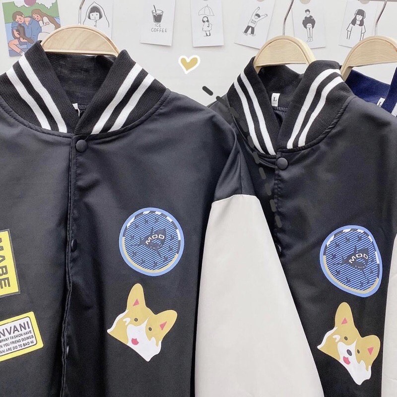 [Ảnh Thật] Áo Bomber Dù Corgi Chất Dù 2 lớp Form chuẩn Unisex Nam Nữ Couple | BigBuy360 - bigbuy360.vn