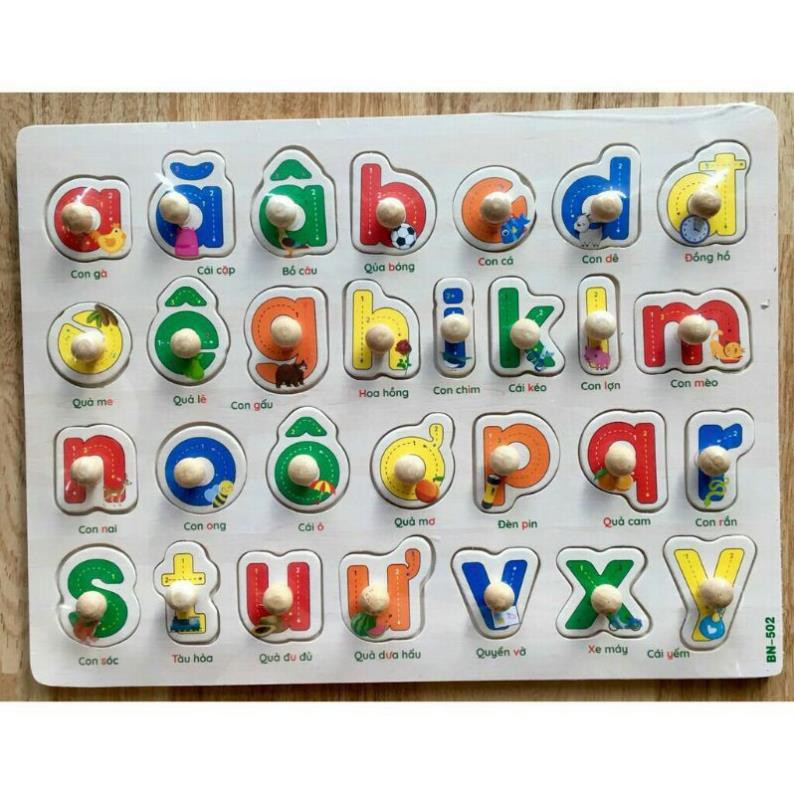 Bảng múm chứ cái tiếng việt in thường, in hoa