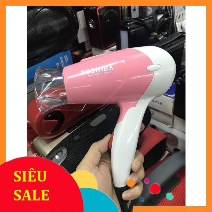 Máy sấy tóc công suất lớn, siêu nhỏ gọn, cực xinh 1200W TOSHIBA 222 ,223 mầu ngẫu nhiên