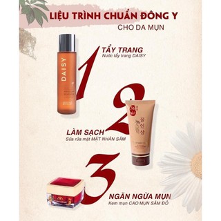 Combo cao mụn lớn + tẩy trang + sửa rữa mặt nhân sâm