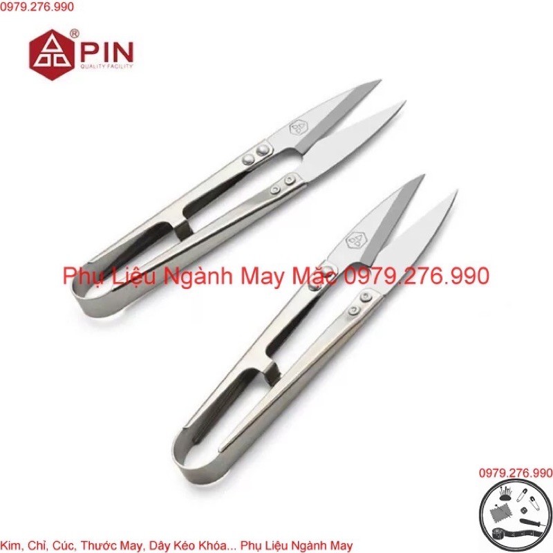 Kéo bấm chỉ tay cầm inox hãng Pin - 1 cái