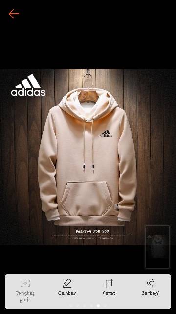 Áo Hoodie Adidas Vải Lông Cừu Dày Dặn Ấm Áp Cho Nam