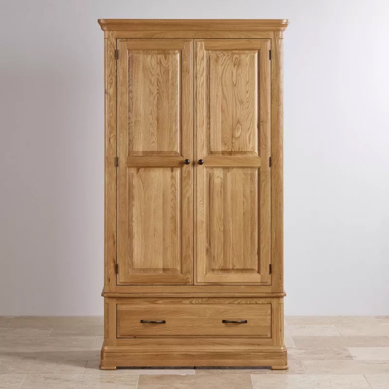 Tủ áo 2 cánh Canterbury gỗ sồi IBIE nhiều tùy chọn