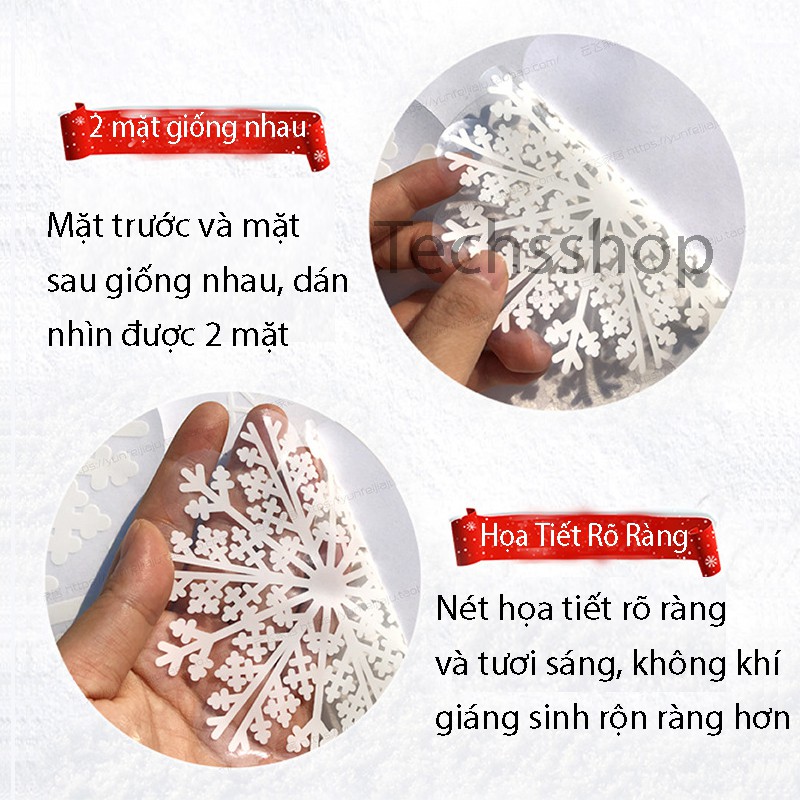 Decal Trang Trí Noel Hình Cây Thông Và Nơ Vàng Dán Tinh Điện - Phụ Kiện Trang Trí Dịp Lễ Tết 2024