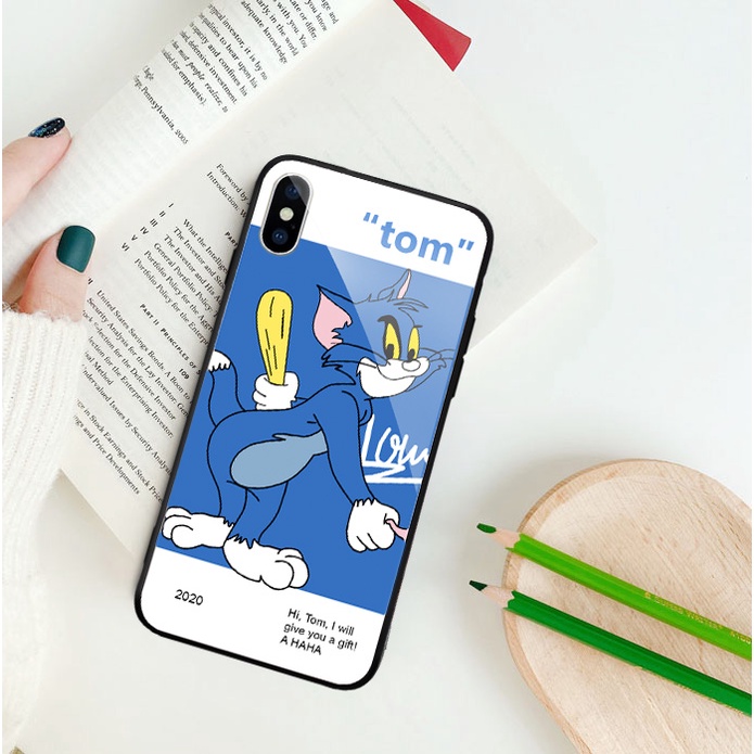 Ốp lưng iphone kính cao cấp mèo phản công case 14plus 14 pro max 13 12 promax 11 mini 6 6s 7 8 plus x xr xs Se