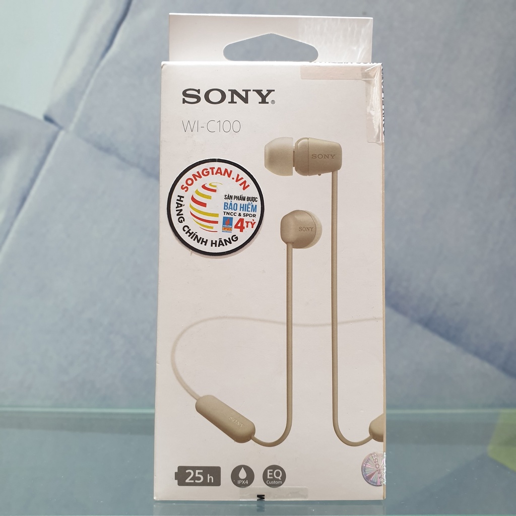 Tai nghe Bluetooth Sony WI-C100 bảo hành chính hãng - HappyStores