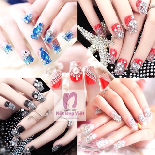 Móng Tay Giả Đính Đá -Nail Giả Rất Đẹp Và Sang Trọng, Tiện Lợi Với Giá Cực Rẻ