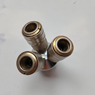 Đầu nối hơi chia 3 dùng cho máy nén khí
