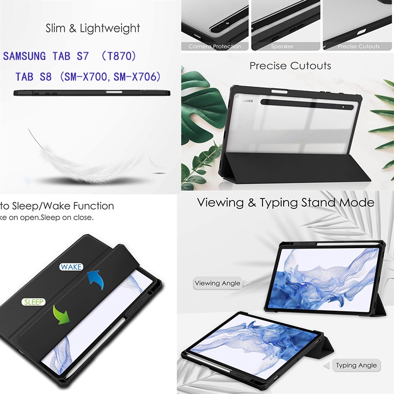 Ốp Máy Tính Bảng Bằng acrylic Cao Cấp Cho Samsung tab S7 (T870) tab S8 (SM-X700/SM-X706) 11 inches