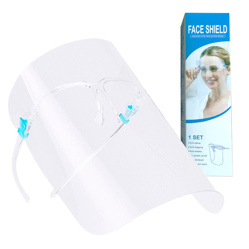 TẤM CHẮN Face shield Mắt kính bảo hộ Y Tế Chống Dịch, Chống Giọt Bắn, Bụi Trong Suốt Nhựa PET, Khẩu Trang Nhựa