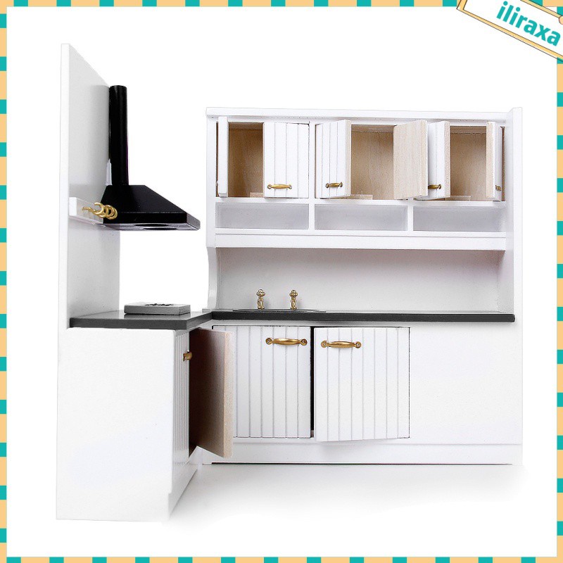 Bộ Đồ Nội Thất Bằng Gỗ Tỉ Lệ 1 / 12 Trang Trí Nhà Búp Bê