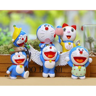 Bộ 06 Mô Hình Doremon , Doremi Dễ Thương Cao 6 cm