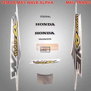Tem xe máy Wave Anpha 2011 - MÀU TRẮNG, MÀU ĐỎ