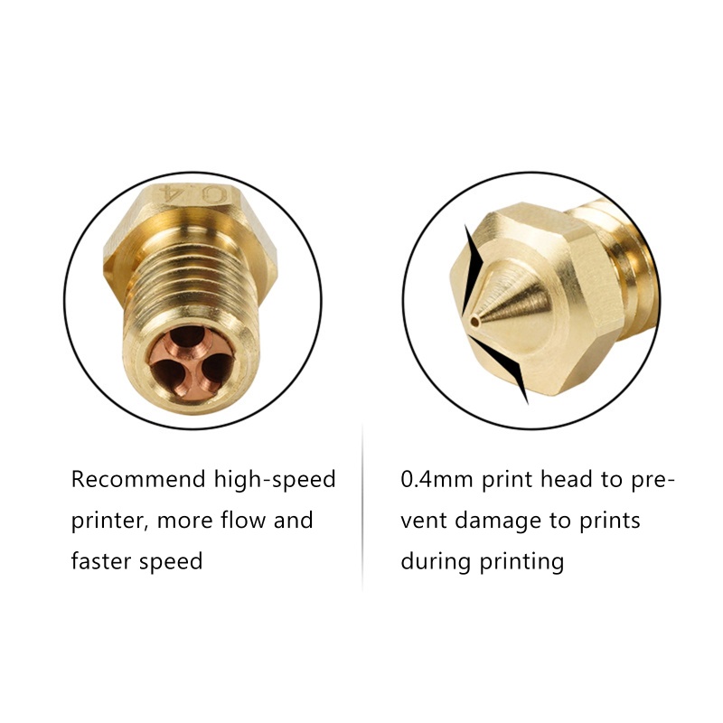 Vòi Phun 1.75mm Cho Máy In 3D Sợi Đồng E3DV6