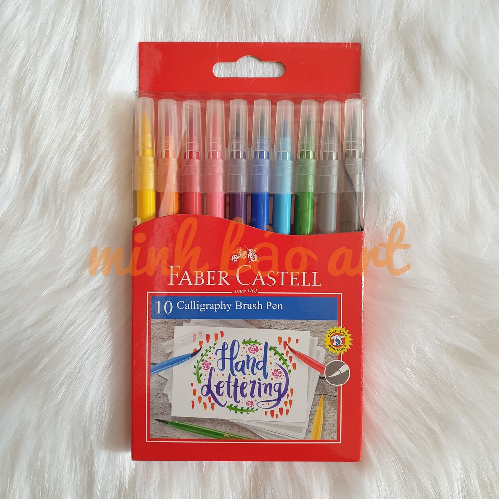 BÚT VIẾT THƯ PHÁP CAO CẤP FABER CASTELL (FABER CASTELL CALLIGRAPHY BRUSH PEN SET 10/12)