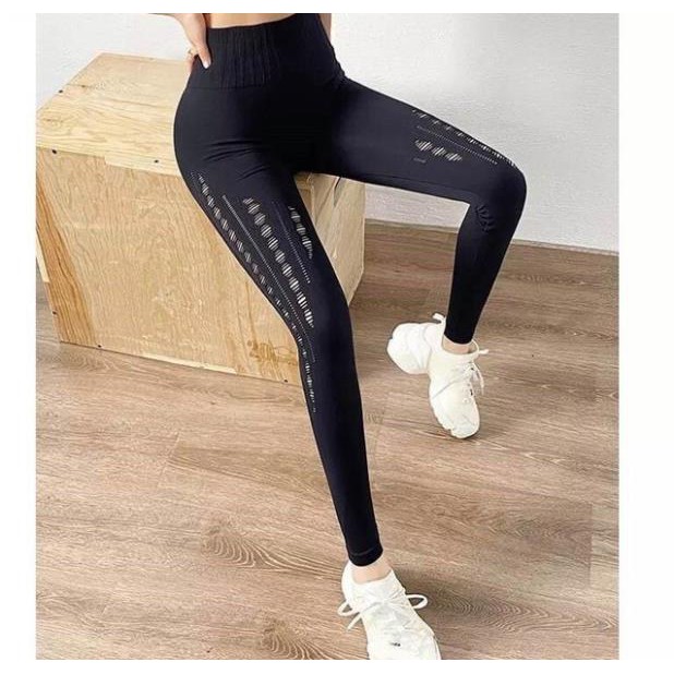 Quần legging tập gym, yoga thun dệt kim cao cấp mềm, mịn, siêu đàn hồi, nâng mông gen bụng họa tiết cắt lazer cực đẹp  ྇