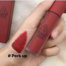 (auth 100% )SON 3CE SOFT LIP LACQUE #PERK UP (đỏ hồng trầm) -cosmetic999