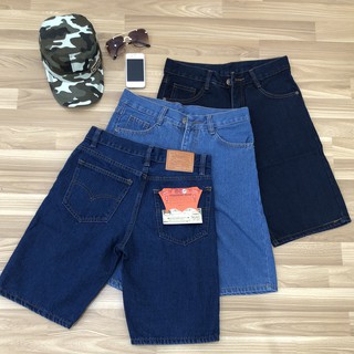 Combo 3 Quần short jean nam quần sooc nam cao cấp hàng xuất khẩu - Quần vải Jean giày mịn thoáng mát