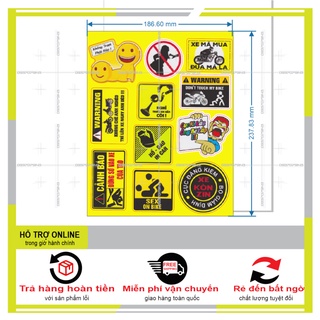 LOGO STICKER DÁN XE MÁY M14 - DUNG DECAL