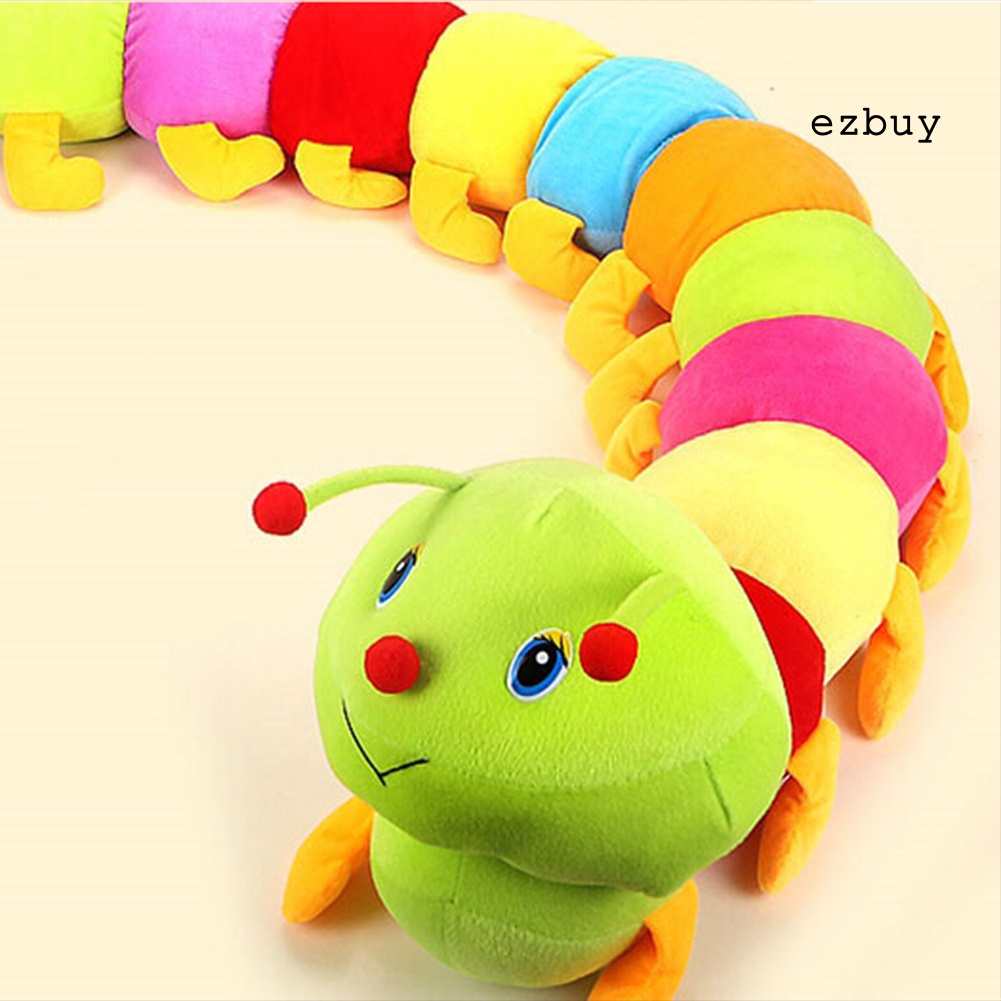 Thú Nhồi Bông Hình Con Sâu Bằng Cotton Mềm Nhiều Màu Sắc Cho Bé