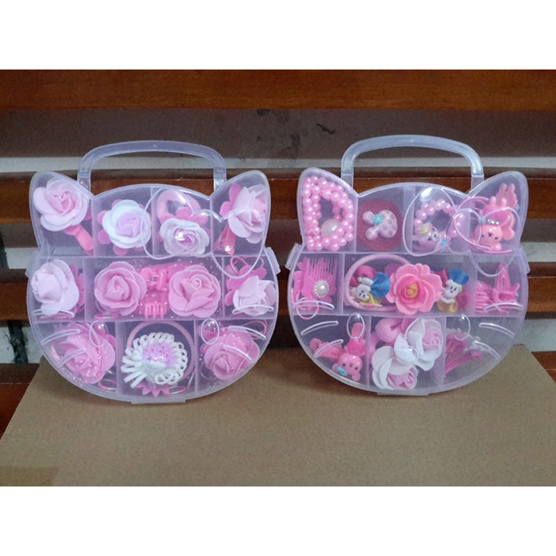 Bộ nơ kẹp tóc Kitty