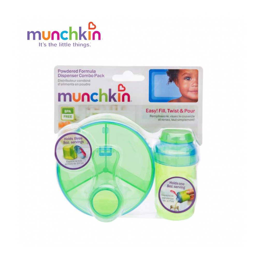[Chính Hãng] Bộ 2 hộp chia sữa bột Munchkin - hộp chia sữa cho bé