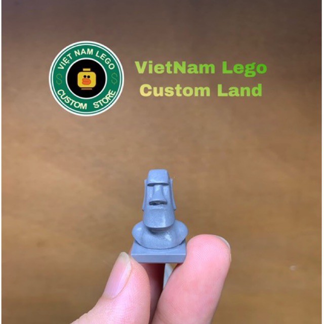 Tảng đá Moai (đảo phục sinh)- phụ kiện moc minifigures.