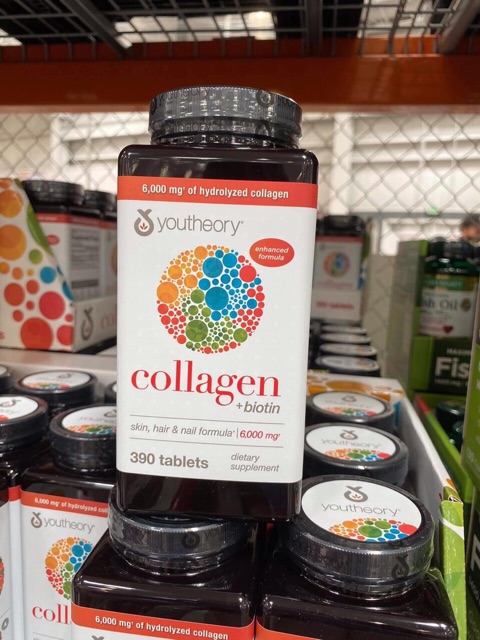 Viên Uống Collagen Youtheory Viên Uống Đẹp Da - Chống Lão Hóa Collagen Youtheory Type 1 2 3  390 Của Mỹ (Mẫu Mới )