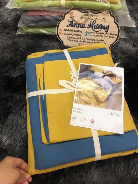 Bộ chăn ga cotton citi tag trắng⭐️ ib chọn màu🌟 | BigBuy360 - bigbuy360.vn