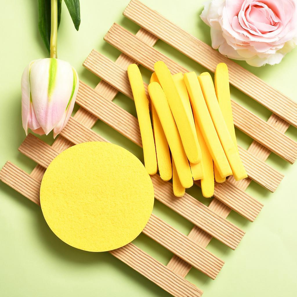 [Hàng mới về] Set 12 mút rửa mặt dạng nén tiện dụng
