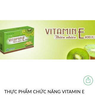 Viên uống đẹp da chống lão hóa vitamin E hộp 30 viên