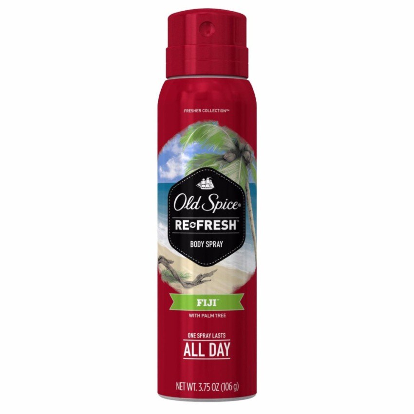 Xịt thơm khử mùi nam Old Spice Refresh Body Spray Fiji 106g (Mỹ)