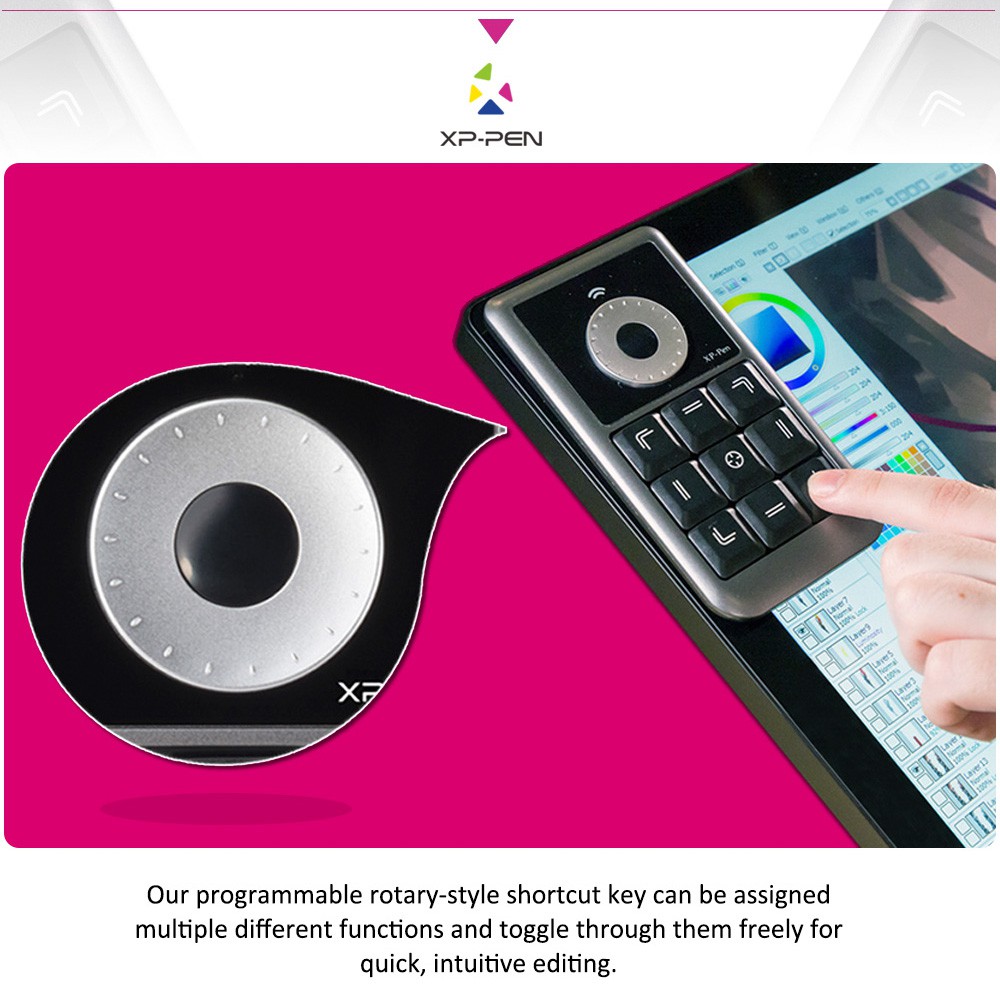 Bàn phím tắt mở XPPEN AC19 điều khiển từ xa thích hợp cho màn hình và máy tính bảng