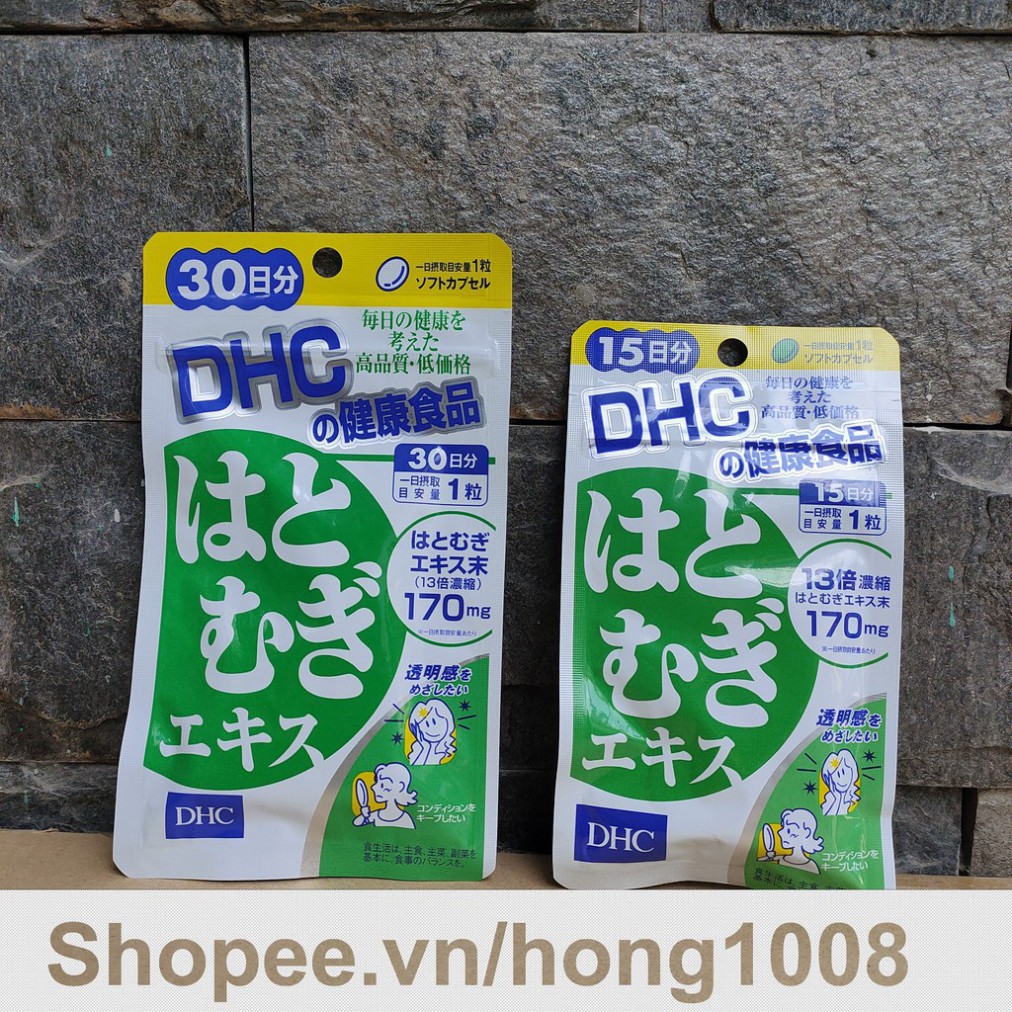 [Bb115]  Viên uống Trắng Da DHC Adlay Extract gói 15 và 30 ngày 64