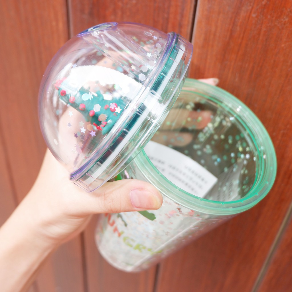 Ly Đựng Nước, Cốc Đựng Nước Nhũ Kim Tuyến Hình Khủng Long 500Ml Kèm Ống Hút Xinh Xắn (GIAO MÀU NGẪU NHIÊN)