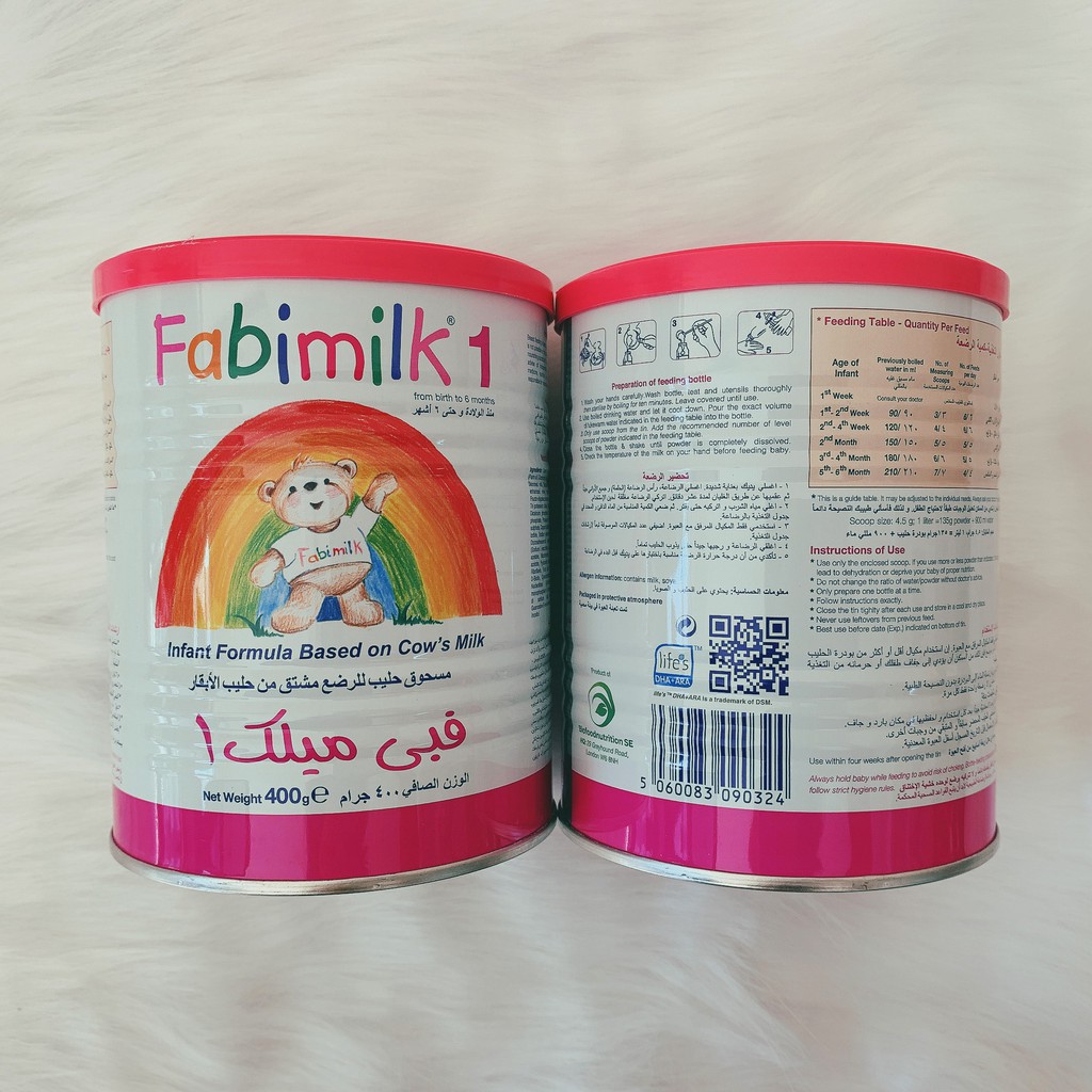 Sữa tăng cân Fabimilk 1 400/900g