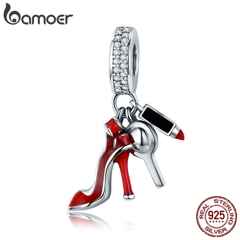 Hạt Trang Sức Bamoer Chốt Bạc 925 Tráng Men Duyên Dáng Hợp Thời Trang Dành Cho Nữ SCC457