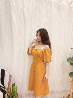 ĐẦM MAXI BẸT VAI VÀNG (MỚI VỀ)